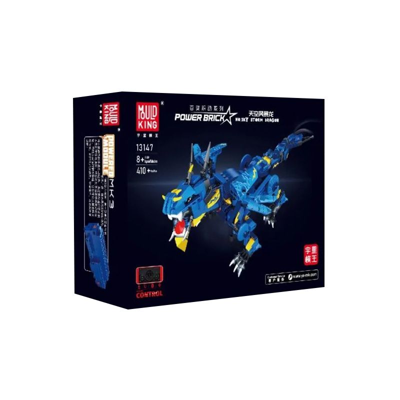 MouldKing 13147 Mould King 13147 non  RỒNG BÃO BẦU TRỜI bộ đồ chơi xếp lắp ráp ghép mô hình SKY STORM DRAGON 410 khối