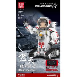 MouldKing 13137 Mould King 13137 non  CHIẾN BINH KHÔNG GIAN BAY bộ đồ chơi xếp lắp ráp ghép mô hình ASTRONAUT GIRL 508 khối
