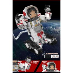 MouldKing 13137 Mould King 13137 non  CHIẾN BINH KHÔNG GIAN BAY bộ đồ chơi xếp lắp ráp ghép mô hình ASTRONAUT GIRL 508 khối