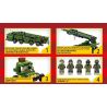 SEMBO 207203 non  TÊN LỬA SCUD bộ đồ chơi xếp lắp ráp ghép mô hình Military Army SURVIVAL WARFARE Quân Sự Bộ Đội 989 khối