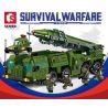 SEMBO 207203 non  TÊN LỬA SCUD bộ đồ chơi xếp lắp ráp ghép mô hình Military Army SURVIVAL WARFARE Quân Sự Bộ Đội 989 khối