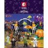 SEMBO 605009 605010 605011 605012 non  TRICKY MAGIC NIGHT 4 KIỂU bộ đồ chơi xếp lắp ráp ghép mô hình Halloween Lễ Hội Hóa Trang Ma Quỷ 363 khối