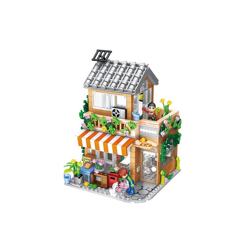 FORANGE FC8504 8504 non Lego NHÀ NGHỈ CHỈ PHỤC VỤ BỮA SÁNG bộ đồ chơi xếp lắp ráp ghép mô hình DREAM COTTAGE 730 khối