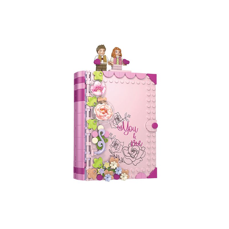 JAKI JK5151 5151 non  SÁNG TẠO THỜI THƯỢNG NHẬT KÝ TÌNH YÊU bộ đồ chơi xếp lắp ráp ghép mô hình Valentine's Day Lễ Tình Nhân