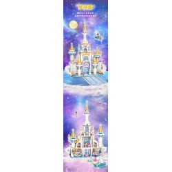 GUDI 9046 non  THÀNH PHỐ ĐÊM MỘNG MƠ bộ đồ chơi xếp lắp ráp ghép mô hình Yeloli 816 khối