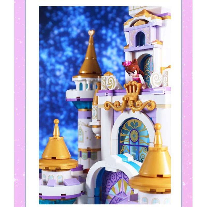 GUDI 9046 non  THÀNH PHỐ ĐÊM MỘNG MƠ bộ đồ chơi xếp lắp ráp ghép mô hình Yeloli 816 khối