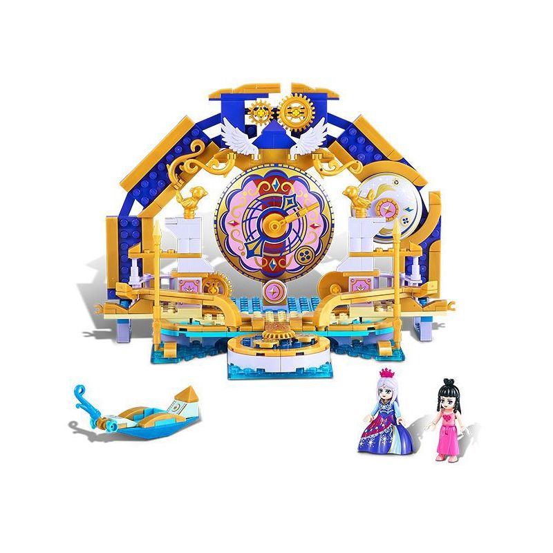 GUDI 9045 non  BỐN ĐỒNG HỒ bộ đồ chơi xếp lắp ráp ghép mô hình Yeloli 286 khối