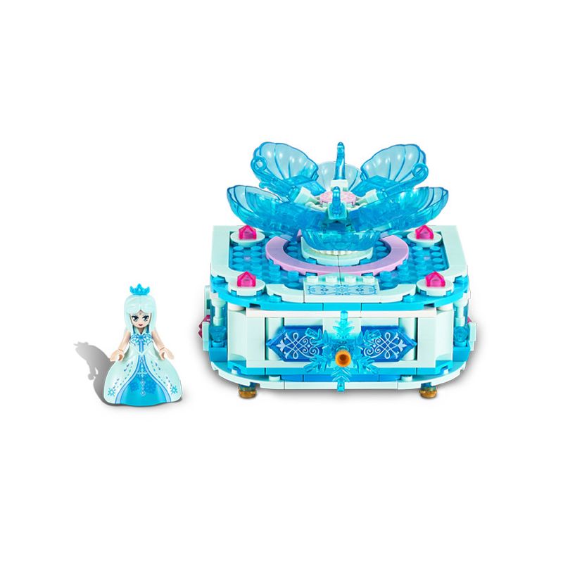 GUDI 9044 non  HỘP ĐỰNG SEN ĐÁ bộ đồ chơi xếp lắp ráp ghép mô hình Yeloli 223 khối