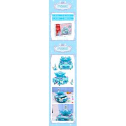 GUDI 9044 non  HỘP ĐỰNG SEN ĐÁ bộ đồ chơi xếp lắp ráp ghép mô hình Yeloli 223 khối