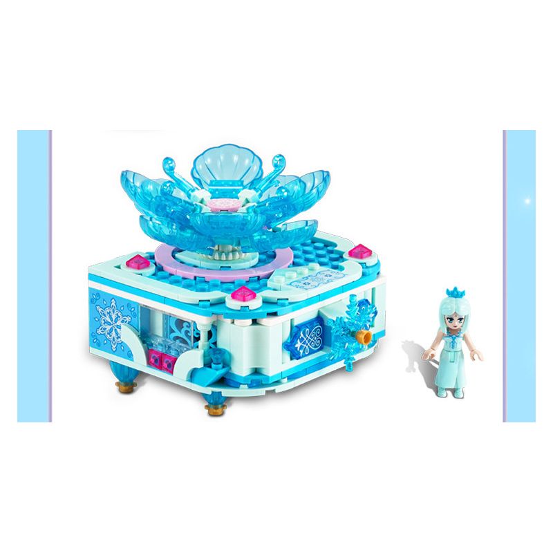 GUDI 9044 non  HỘP ĐỰNG SEN ĐÁ bộ đồ chơi xếp lắp ráp ghép mô hình Yeloli 223 khối