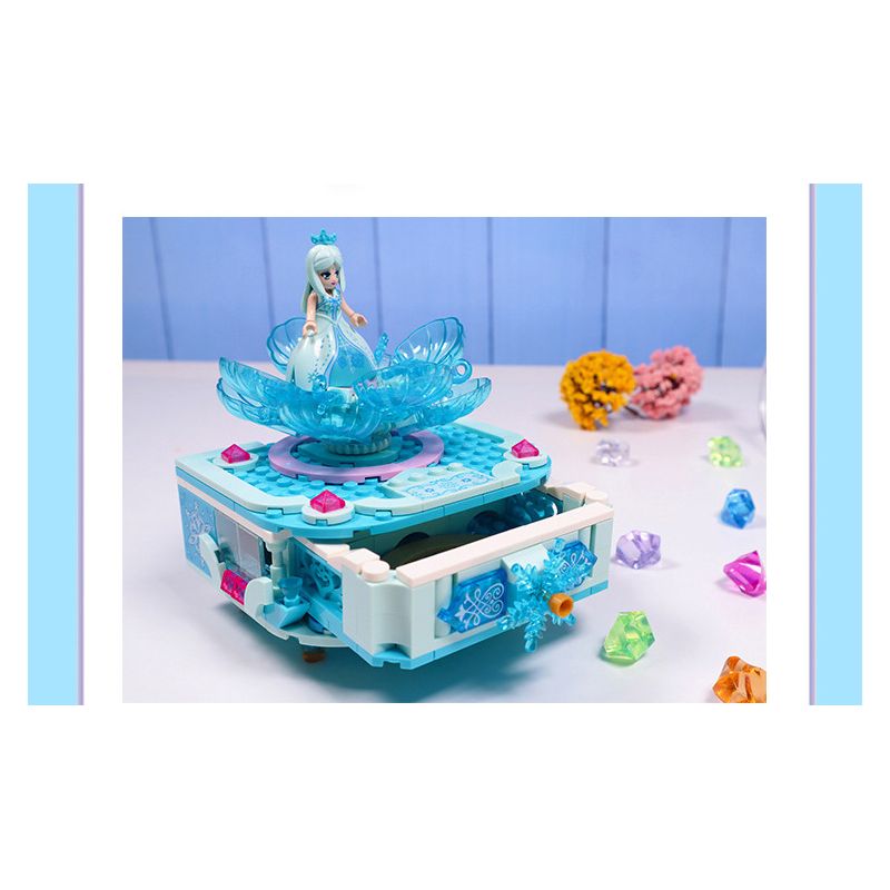 GUDI 9044 non  HỘP ĐỰNG SEN ĐÁ bộ đồ chơi xếp lắp ráp ghép mô hình Yeloli 223 khối