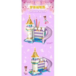 GUDI 9043 non  HỘP ĐỰNG BÚT THÀNH PHỐ MỘNG MƠ bộ đồ chơi xếp lắp ráp ghép mô hình Yeloli 191 khối