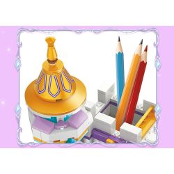 GUDI 9043 non  HỘP ĐỰNG BÚT THÀNH PHỐ MỘNG MƠ bộ đồ chơi xếp lắp ráp ghép mô hình Yeloli 191 khối