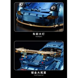 HAPPY BUILD SHINEYU XINYU YC-23006 23006 YC23006 non  MẠ ĐIỆN DÁNG THẤP XE THỂ THAO PORSCHE 911 1:10 tỷ lệ 1:10 bộ đồ chơi xếp lắp ráp ghép mô hình  Kỹ Thuật Công Nghệ Cao Mô Hình Phương Tiện