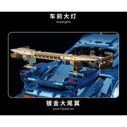 HAPPY BUILD SHINEYU XINYU YC-23006 23006 YC23006 non  MẠ ĐIỆN DÁNG THẤP XE THỂ THAO PORSCHE 911 1:10 tỷ lệ 1:10 bộ đồ chơi xếp lắp ráp ghép mô hình  Kỹ Thuật Công Nghệ Cao Mô Hình Phương Tiện