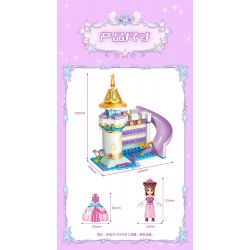 GUDI 9043 non  HỘP ĐỰNG BÚT THÀNH PHỐ MỘNG MƠ bộ đồ chơi xếp lắp ráp ghép mô hình Yeloli 191 khối