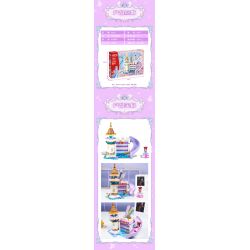 GUDI 9043 non  HỘP ĐỰNG BÚT THÀNH PHỐ MỘNG MƠ bộ đồ chơi xếp lắp ráp ghép mô hình Yeloli 191 khối