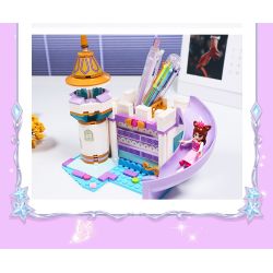 GUDI 9043 non  HỘP ĐỰNG BÚT THÀNH PHỐ MỘNG MƠ bộ đồ chơi xếp lắp ráp ghép mô hình Yeloli 191 khối