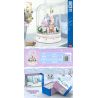 ZHEGAO 01043 non  LÂU ĐÀI PHA LÊ bộ đồ chơi xếp lắp ráp ghép mô hình CRYSTAL CASTLE 683 khối