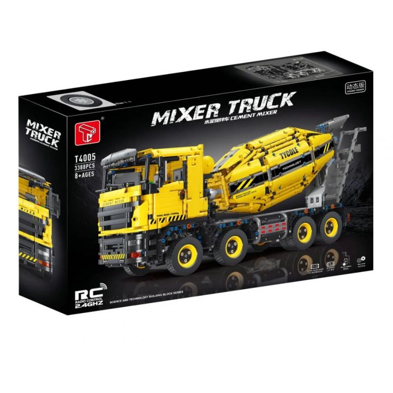 TA GAOLE T4005 4005 non  XE TRỘN XI MĂNG bộ đồ chơi xếp lắp ráp ghép mô hình  MIXER TRUCK Kỹ Thuật Công Nghệ Cao Mô Hình Phương Tiện 3388 khối