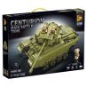 PanlosBrick 676008 Panlos Brick 676008 non  XE TĂNG CENTURION bộ đồ chơi xếp lắp ráp ghép mô hình Military Army CENTURION MAIN BATTLE TANK Quân Sự Bộ Đội 969 khối