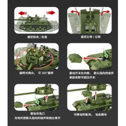 PanlosBrick 676007 Panlos Brick 676007 non  XE TĂNG JS-2 "STALIN 2" bộ đồ chơi xếp lắp ráp ghép mô hình Military Army STALIN II JS-2 HEAVY TANK Quân Sự Bộ Đội 928 khối