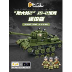 PanlosBrick 676007 Panlos Brick 676007 non  XE TĂNG JS-2 "STALIN 2" bộ đồ chơi xếp lắp ráp ghép mô hình Military Army STALIN II JS-2 HEAVY TANK Quân Sự Bộ Đội 928 khối