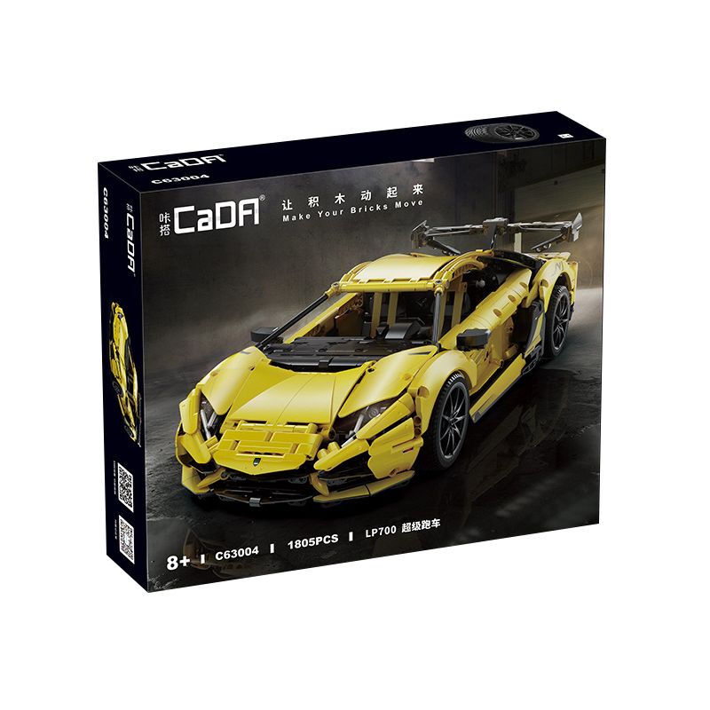 CADA DOUBLEE C63004 63004 non  SIÊU XE LAMBORGHINI AVENTADOR LP700 bộ đồ chơi xếp lắp ráp ghép mô hình  Kỹ Thuật Công Nghệ Cao Mô Hình Phương Tiện 1805 khối