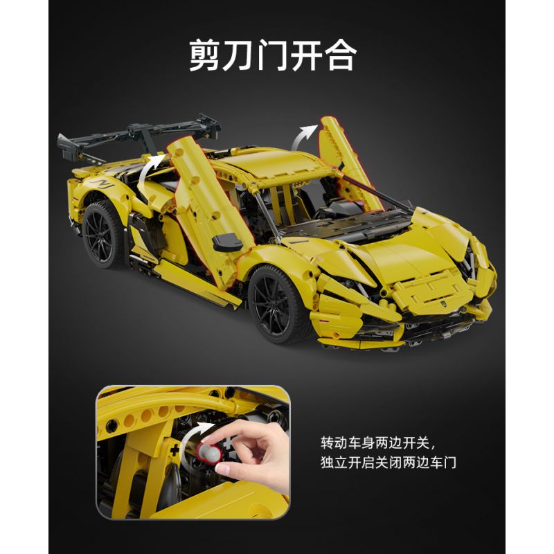 CADA DOUBLEE C63004 63004 non  SIÊU XE LAMBORGHINI AVENTADOR LP700 bộ đồ chơi xếp lắp ráp ghép mô hình  Kỹ Thuật Công Nghệ Cao Mô Hình Phương Tiện 1805 khối