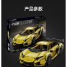 CADA DOUBLEE C63004 63004 non  SIÊU XE LAMBORGHINI AVENTADOR LP700 bộ đồ chơi xếp lắp ráp ghép mô hình  Kỹ Thuật Công Nghệ Cao Mô Hình Phương Tiện 1805 khối