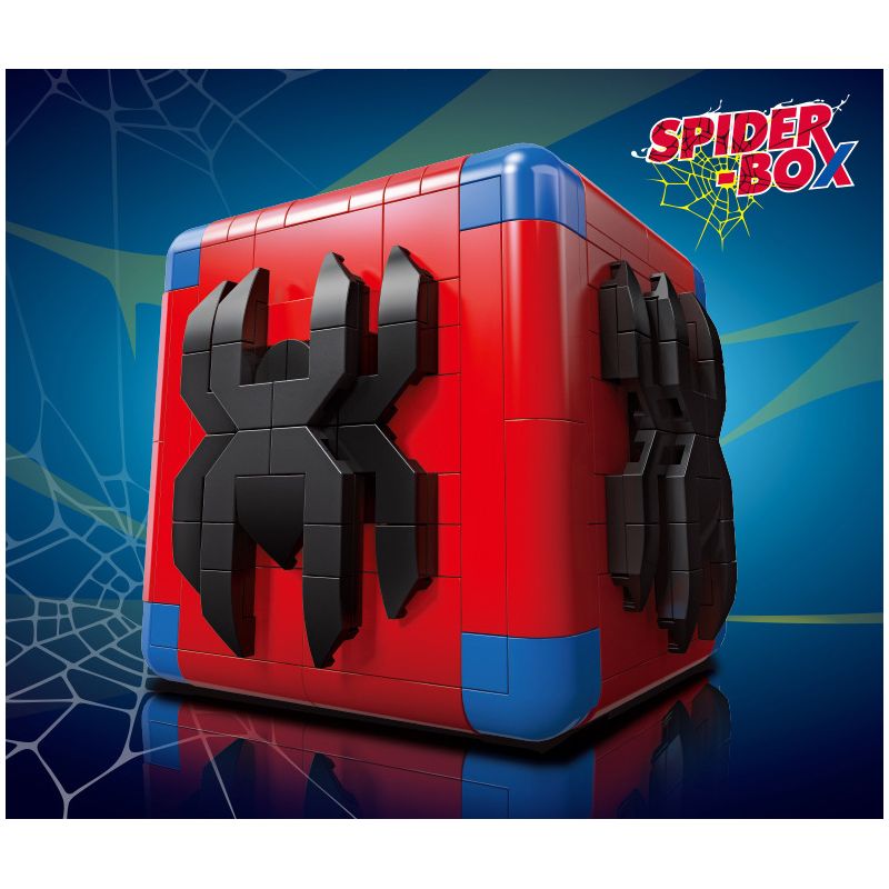 JIESTAR 92501 non  HỘP NGƯỜI NHỆN bộ đồ chơi xếp lắp ráp ghép mô hình Marvel Super Heroes SUPER BOX Siêu Anh Hùng Marvel 684 khối