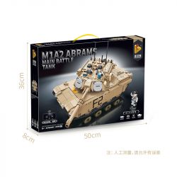 PanlosBrick 676006 Panlos Brick 676006 non  XE TĂNG M1A2 bộ đồ chơi xếp lắp ráp ghép mô hình Military Army M1A2 ABRAMS MAIN BATTLE TANK Quân Sự Bộ Đội 1096 khối