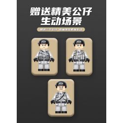 PanlosBrick 676006 Panlos Brick 676006 non  XE TĂNG M1A2 bộ đồ chơi xếp lắp ráp ghép mô hình Military Army M1A2 ABRAMS MAIN BATTLE TANK Quân Sự Bộ Đội 1096 khối