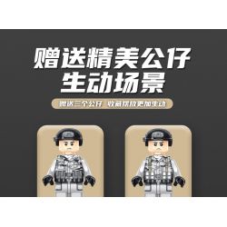 PanlosBrick 676006 Panlos Brick 676006 non  XE TĂNG M1A2 bộ đồ chơi xếp lắp ráp ghép mô hình Military Army M1A2 ABRAMS MAIN BATTLE TANK Quân Sự Bộ Đội 1096 khối