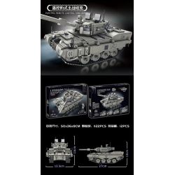 PanlosBrick 676002 Panlos Brick 676002 non  XE TĂNG CHIẾN ĐẤU CHỦ LỰC PANTHER ĐIỀU KHIỂN TỪ XA bộ đồ chơi xếp lắp ráp ghép mô hình Military Army LEOPARD 2A4 MAIN BATTLE TANK Quân Sự Bộ Đội 1122 khối