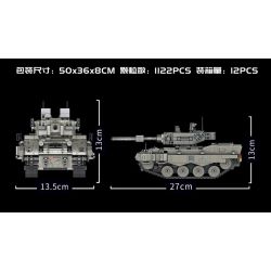 PanlosBrick 676002 Panlos Brick 676002 non  XE TĂNG CHIẾN ĐẤU CHỦ LỰC PANTHER ĐIỀU KHIỂN TỪ XA bộ đồ chơi xếp lắp ráp ghép mô hình Military Army LEOPARD 2A4 MAIN BATTLE TANK Quân Sự Bộ Đội 1122 khối