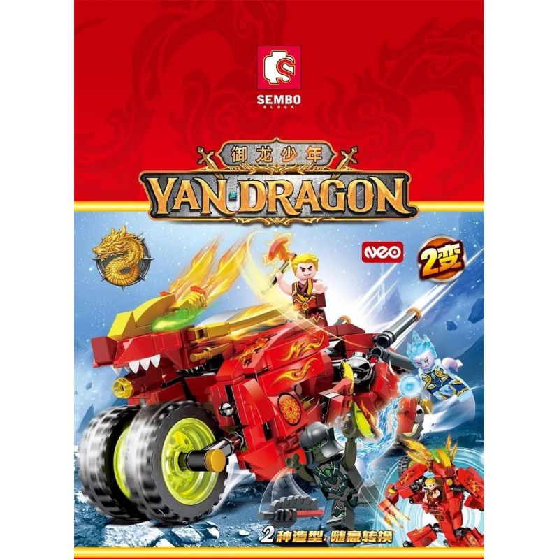 SEMBO 1000 non  LINH HỒN RỒNG COLT bộ đồ chơi xếp lắp ráp ghép mô hình YAN DRAGON 481 khối