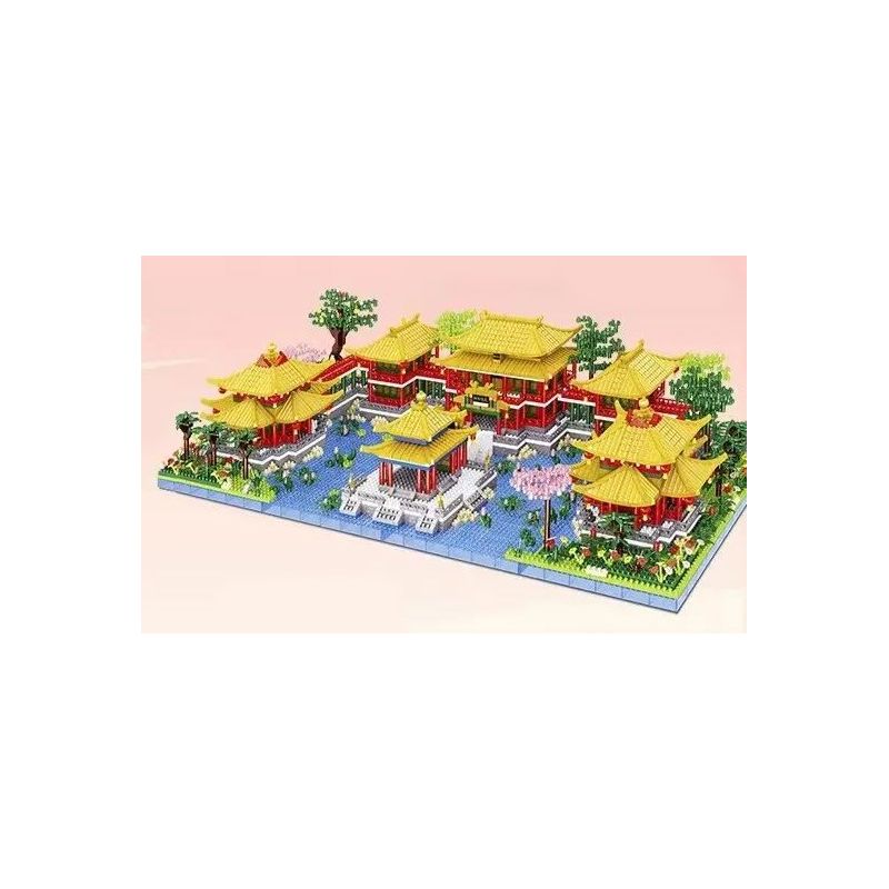 FUN IMAGINATION LZ8242 8242 non  ĐIỂM NGẮM CẢNH CHẬU VUÔNG YUANMINGYUAN bộ đồ chơi xếp lắp ráp ghép mô hình Creator Expert Chuyên Gia Sáng Tạo 4951 khối