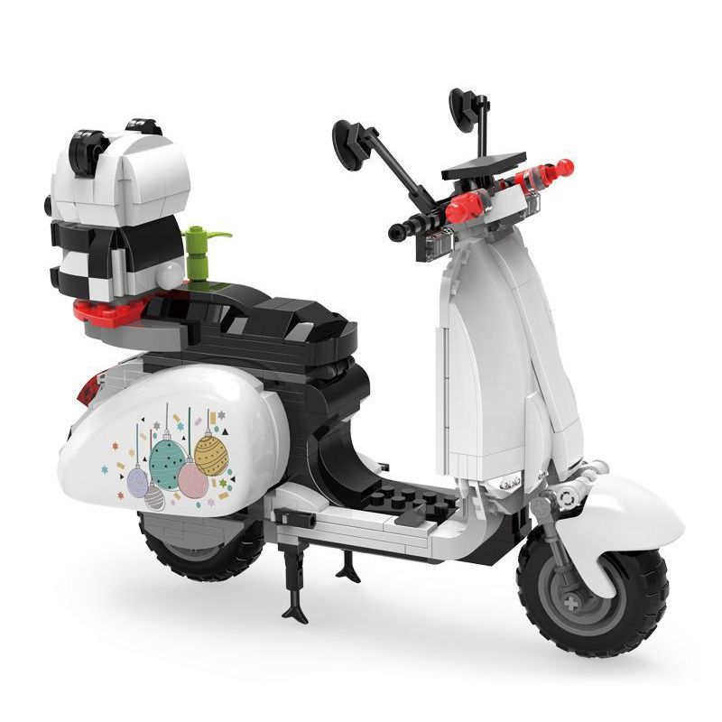 ZHEGAO 00326 non  CỪU GẤU TRÚC bộ đồ chơi xếp lắp ráp ghép mô hình Creator WHITE VASPE Sáng Tạo 563 khối