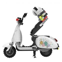 ZHEGAO 00326 non  CỪU GẤU TRÚC bộ đồ chơi xếp lắp ráp ghép mô hình Creator WHITE VASPE Sáng Tạo 563 khối