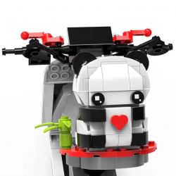 ZHEGAO 00326 non  CỪU GẤU TRÚC bộ đồ chơi xếp lắp ráp ghép mô hình Creator WHITE VASPE Sáng Tạo 563 khối