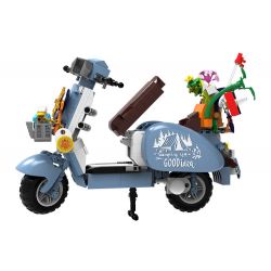 ZHEGAO 00325 non  CỪU NHỎ BÁN HOA bộ đồ chơi xếp lắp ráp ghép mô hình Creator BLUE VASPE Sáng Tạo 561 khối