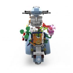 ZHEGAO 00325 non  CỪU NHỎ BÁN HOA bộ đồ chơi xếp lắp ráp ghép mô hình Creator BLUE VASPE Sáng Tạo 561 khối