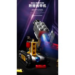 LW 2052 non  TÀU KHU TRỤC HULK ÁO GIÁP CHỐNG MK-48 bộ đồ chơi xếp lắp ráp ghép mô hình Marvel Super Heroes HAWK DESTROYER Siêu Anh Hùng Marvel 1529 khối