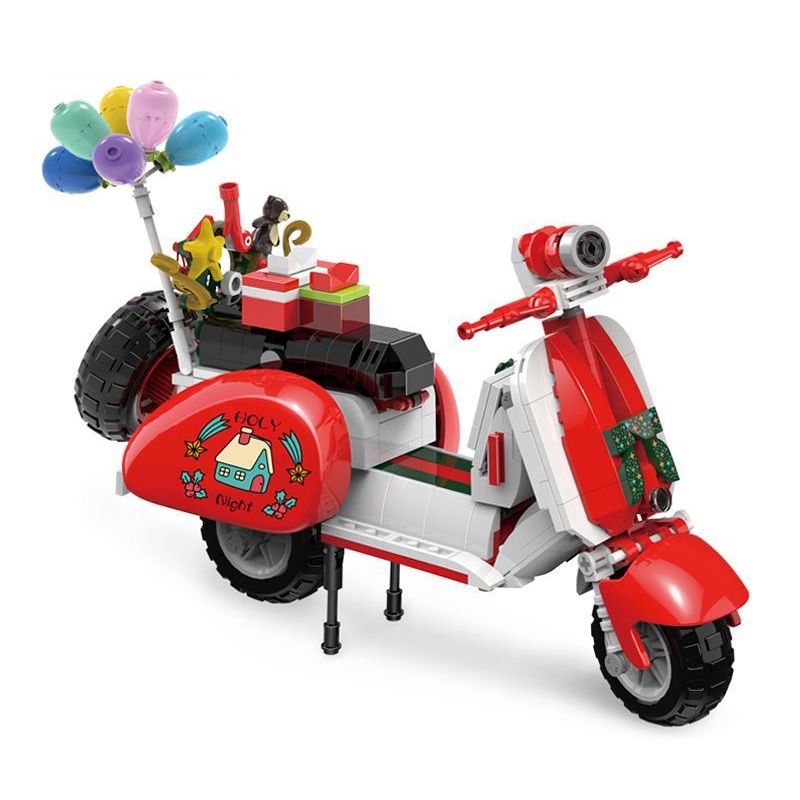 ZHEGAO 00324 non  CỪU BONG BÓNG bộ đồ chơi xếp lắp ráp ghép mô hình Creator RED VASPE Sáng Tạo 560 khối