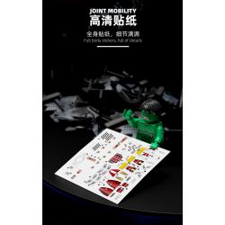 LW 2052 non  TÀU KHU TRỤC HULK ÁO GIÁP CHỐNG MK-48 bộ đồ chơi xếp lắp ráp ghép mô hình Marvel Super Heroes HAWK DESTROYER Siêu Anh Hùng Marvel 1529 khối