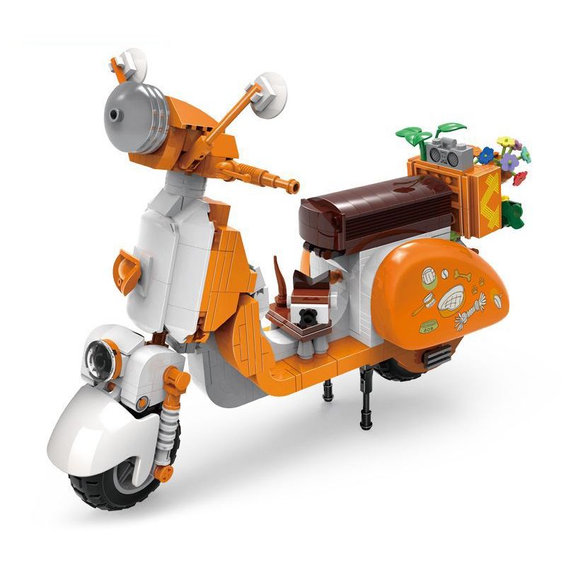 ZHEGAO 00323 non Lego PET SHOP SHEEP (CAM) bộ đồ chơi xếp lắp ráp ghép mô hình Creator ORANGE VASPE Sáng Tạo 526 khối