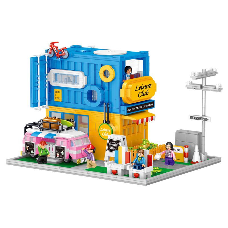 ZHEGAO 00970 non Lego CÂU LẠC BỘ GIẢI TRÍ bộ đồ chơi xếp lắp ráp ghép mô hình Creator LEISURE CLUB Sáng Tạo 1583 khối