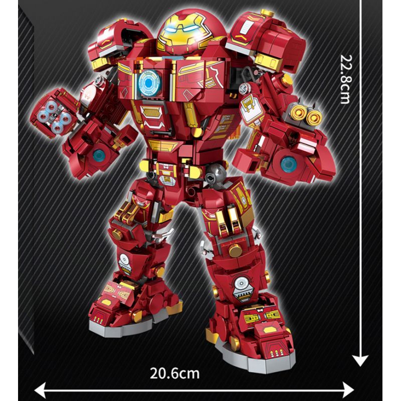 LW 2028 non  ÁO GIÁP KHỔNG LỒ bộ đồ chơi xếp lắp ráp ghép mô hình Marvel Super Heroes Siêu Anh Hùng Marvel 912 khối