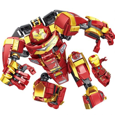 LW 2043 non  ÁO GIÁP THÉP bộ đồ chơi xếp lắp ráp ghép mô hình Marvel Super Heroes Siêu Anh Hùng Marvel 350 khối